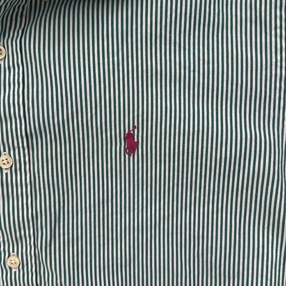 Ralph Lauren Blake 100% Cotton Short Sleeve Button Down Shirt Size Medium - Picture 2 of 3